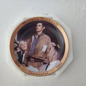 Norman Rockwell plate Freedom of speech